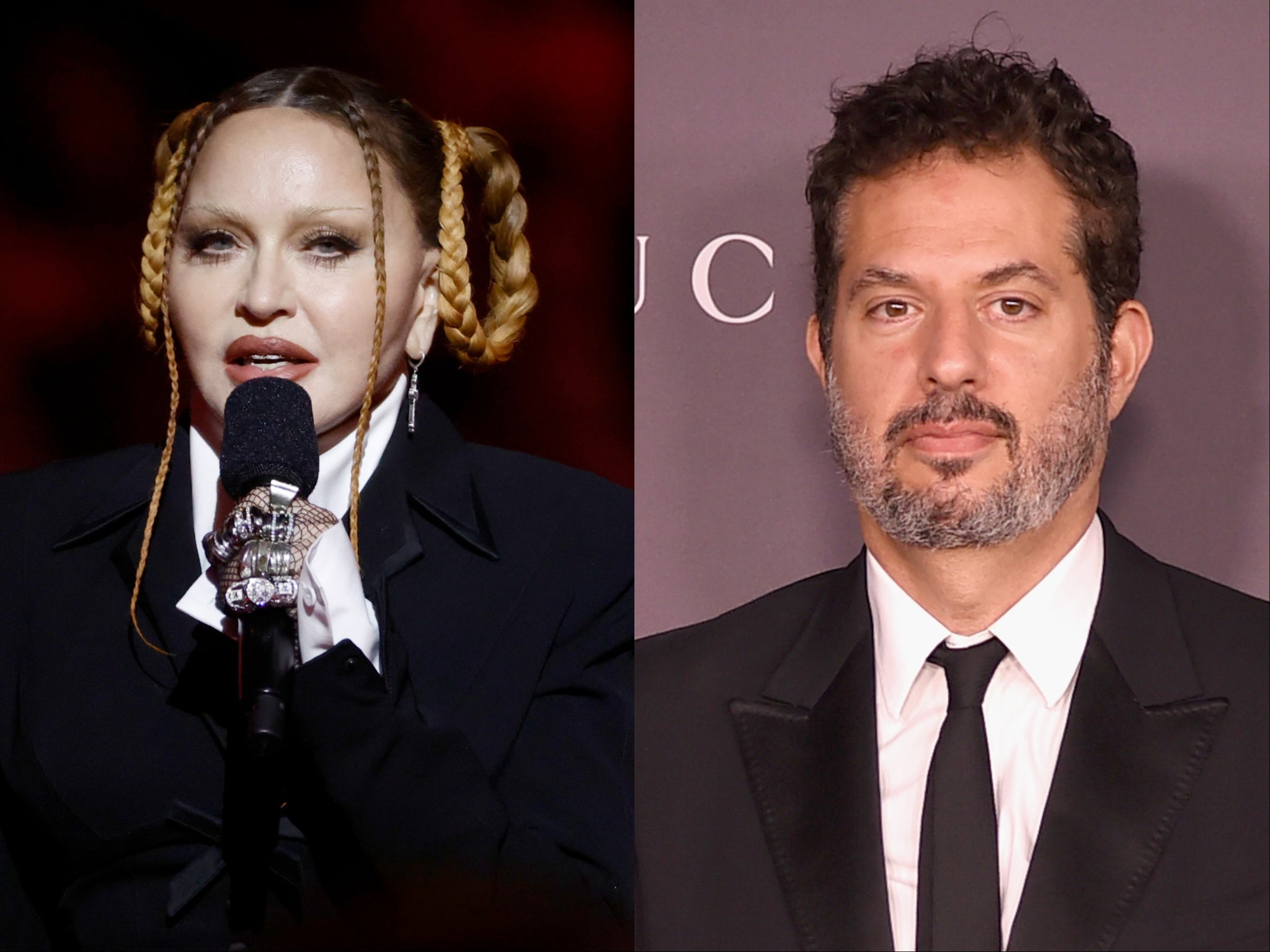 Madonna thanked her longtime manager, Guy Oseary (right)