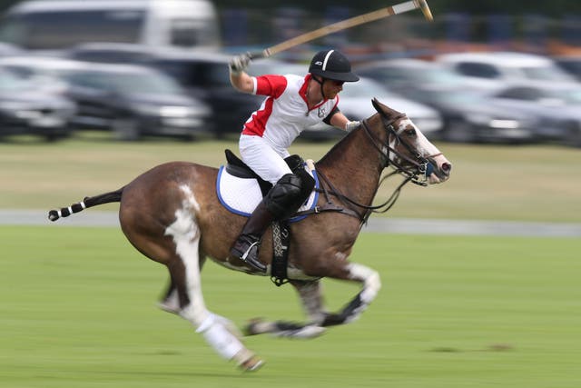 The Duke of Sussex playing polo (Andrew Matthews/PA)