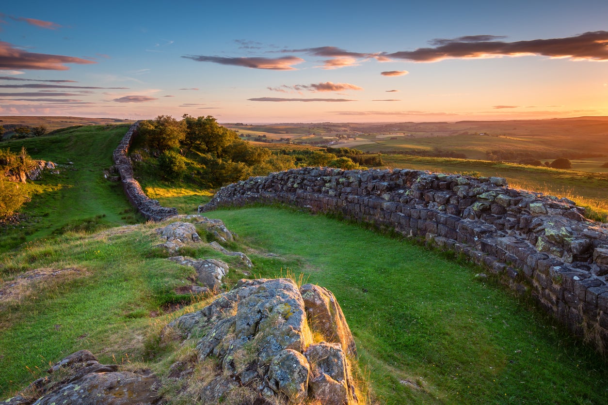 The popular World Heritage Site attracts walkers to Northumberland