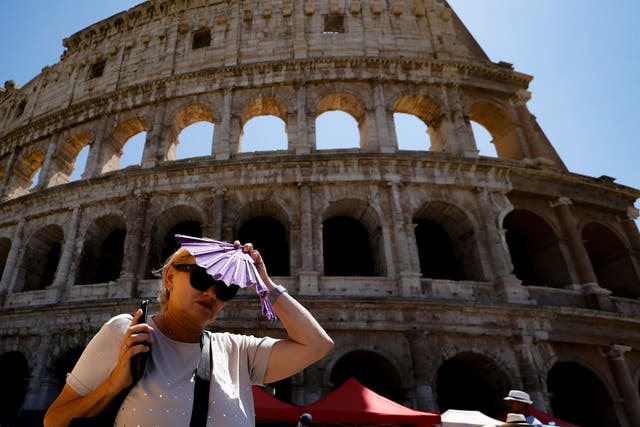 <p>Rome saw record-breaking temperatures in July</p>