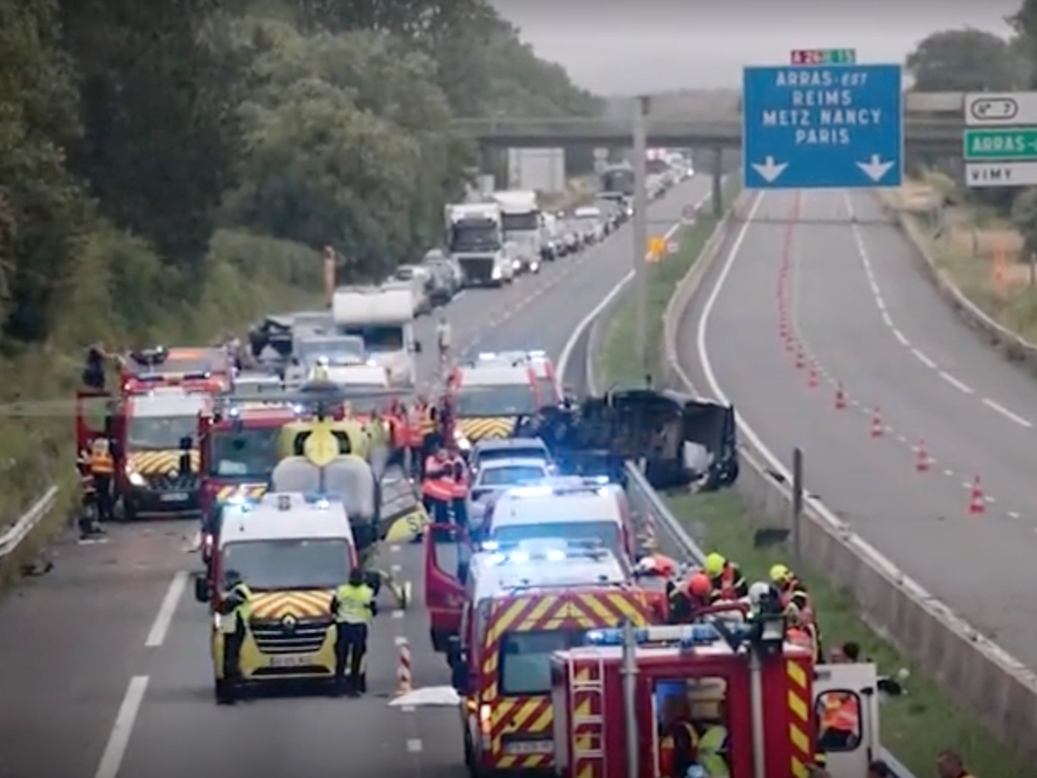 A British mother is among the victims of a fatal crash in northern France on Sunday