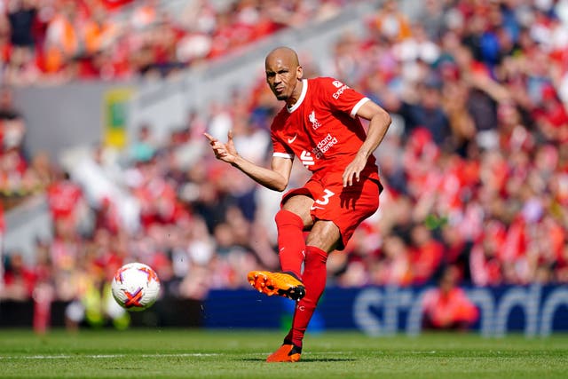 Fabinho has left Liverpool to move to Saudi Arabia (Peter Byrne/PA)