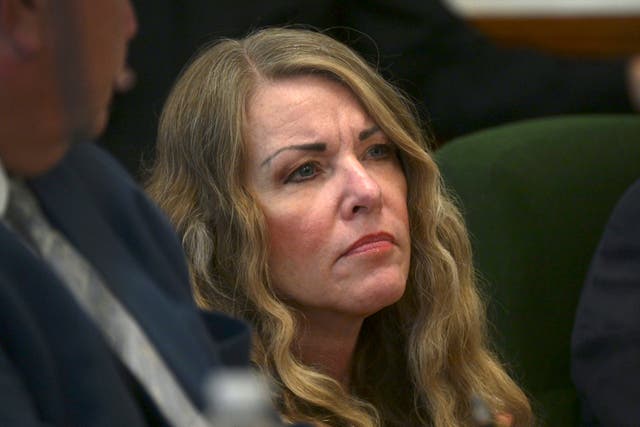 <p>Lori Vallow Daybell  during her sentencing hearing at the Fremont County Courthouse in Idaho on Monday </p>