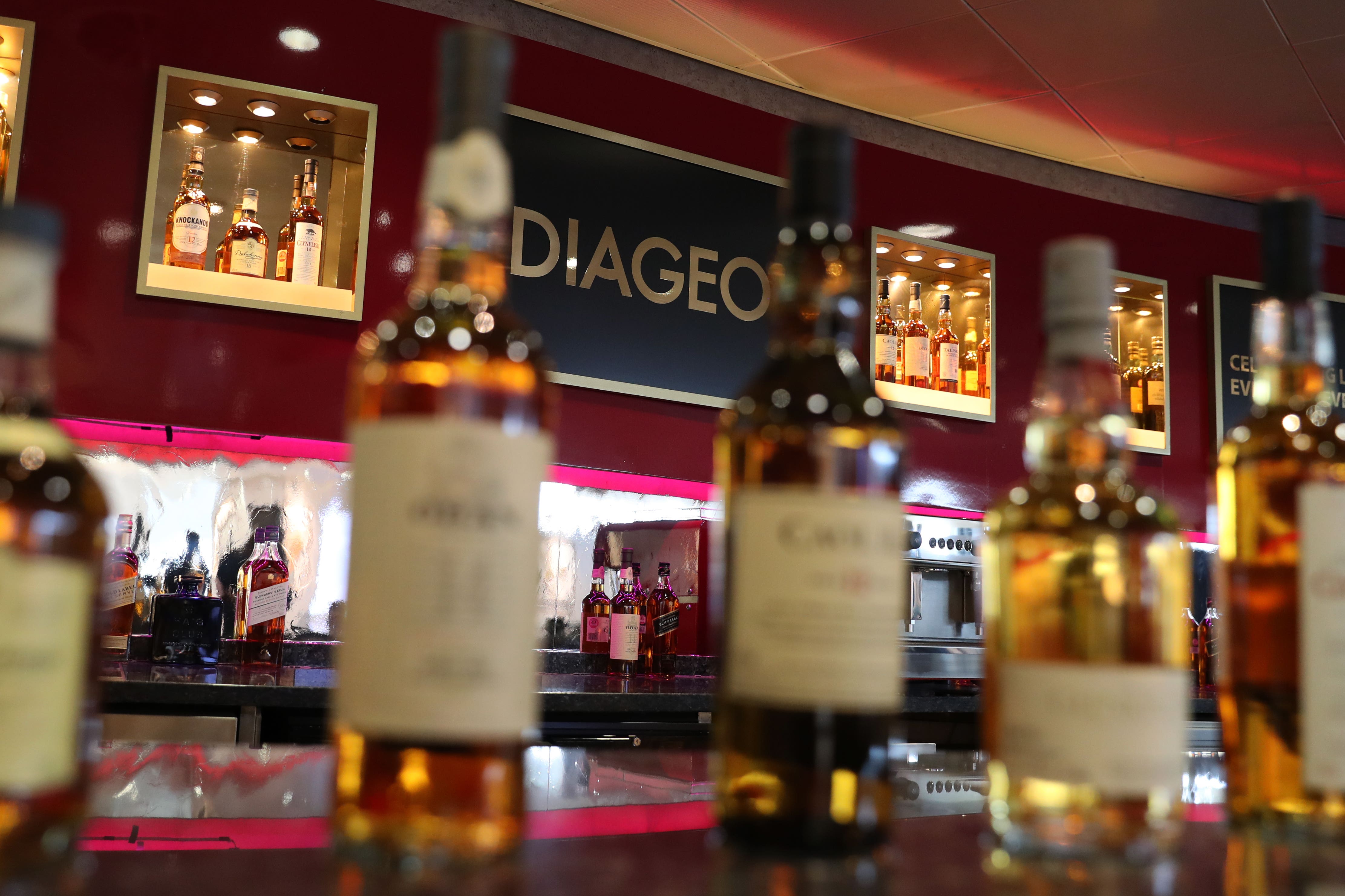 Johnnie Walker and Smirnoff owner Diageo has seen half-year profits boosted by price rises and as drinkers switch to more expensive brands (PA)