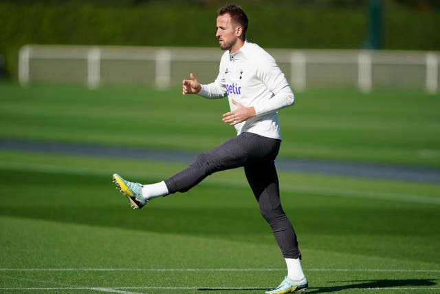 Tottenham forward Harry Kane continues to train as normal despite speculation over his future (Zac Goodwin/PA)