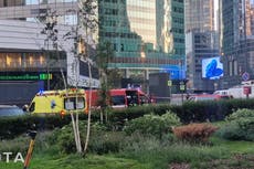 Windows smashed on Moscow skyscaper hit by drone in new strike