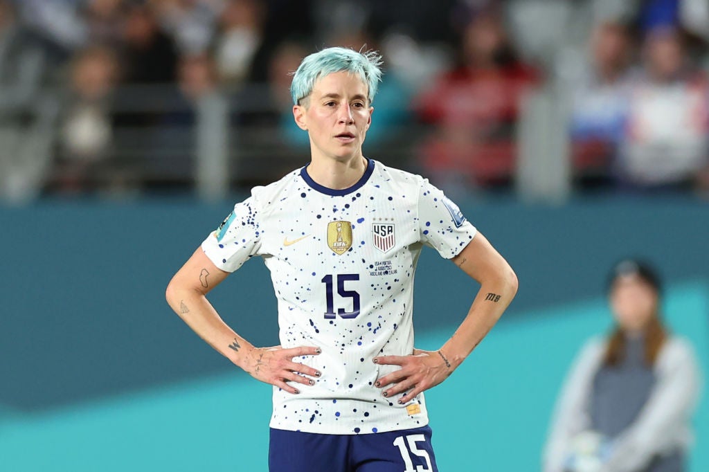 Rapinoe was a second-half substitute against Portugal