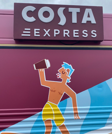 Costa Coffee defends mural of post-op trans man after boycott threat