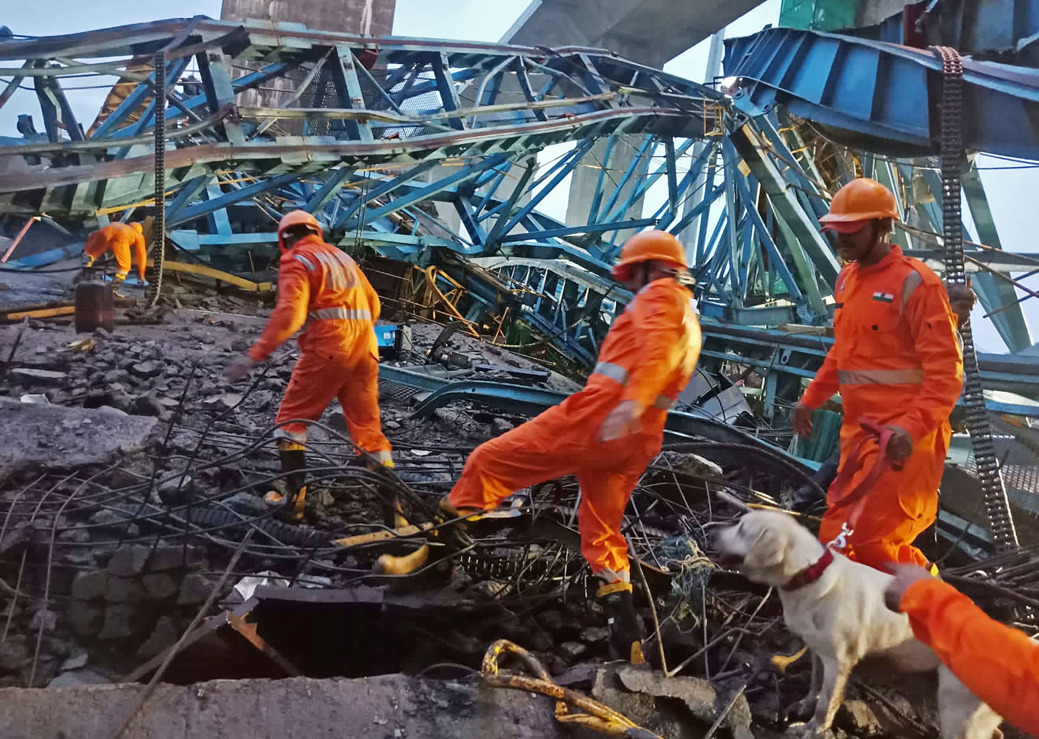 Rescue operation underway in India’s Maharashtra state following a crane collapse