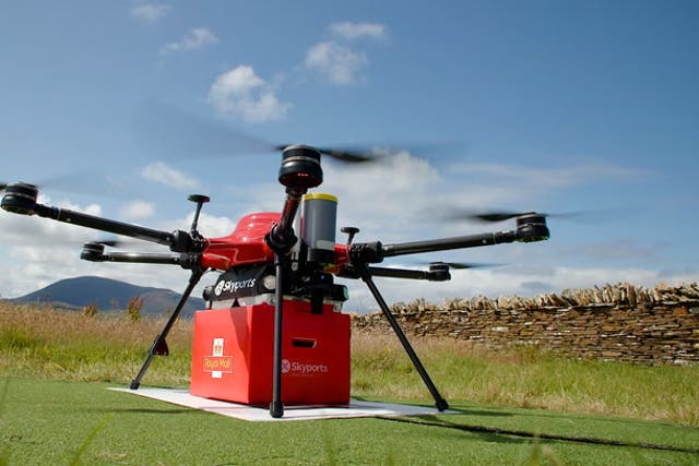 <p>UK’s first drone delivery service launched by Royal Mail</p>