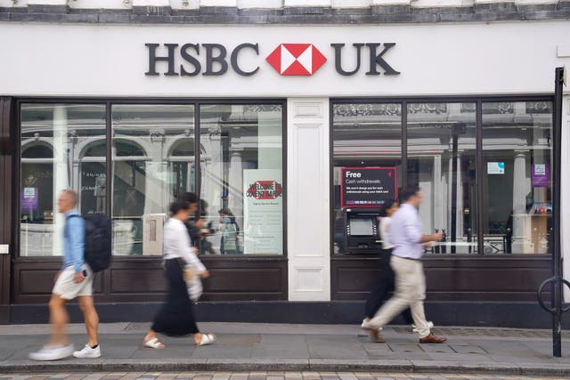 MPs and activists have criticised the UK banking sector after HSBC became the latest bank to report surging profits (Lucy North/PA)