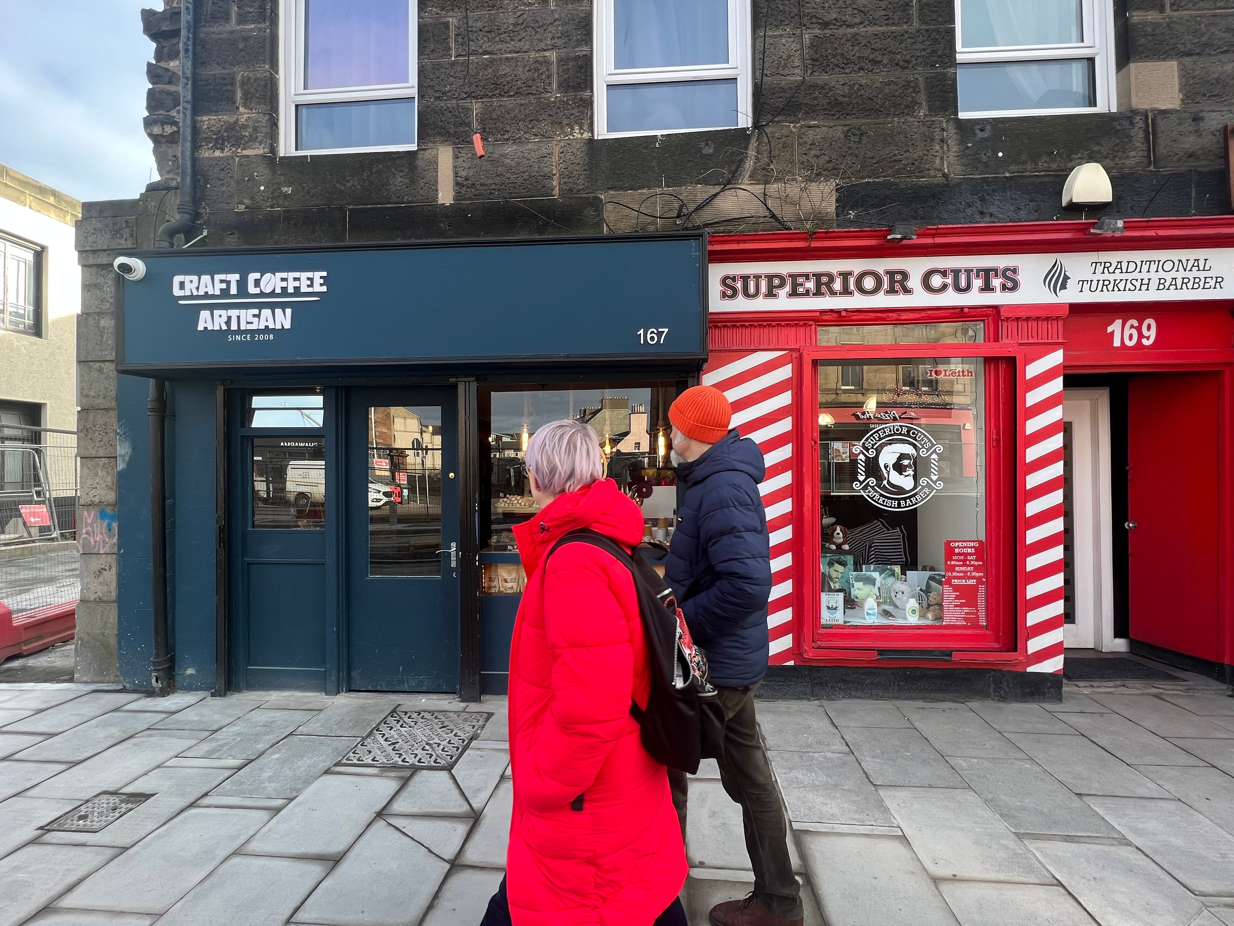 Hipster craft-coffee joints have sprung up in Leith
