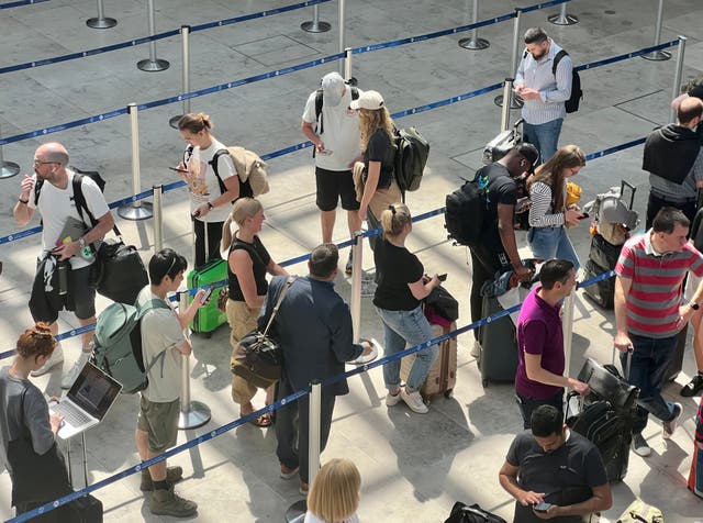 <p>Distance learning: Queues are an unavoidable part of the airport experience</p>