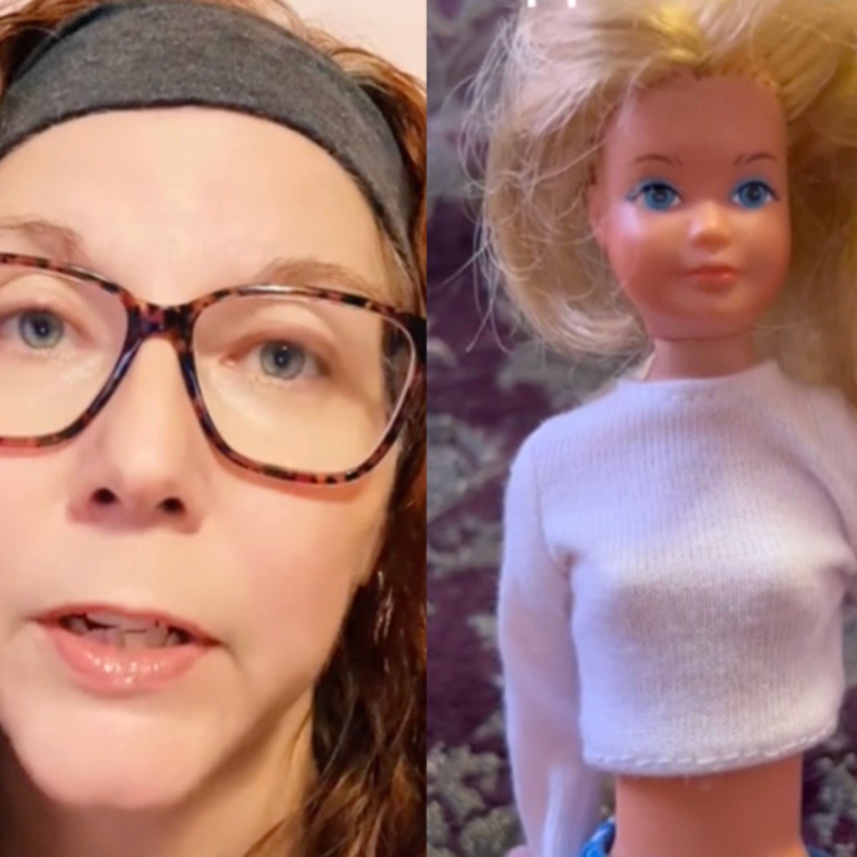 Woman demonstrates how Mattel's controversial 'Growing up Skipper