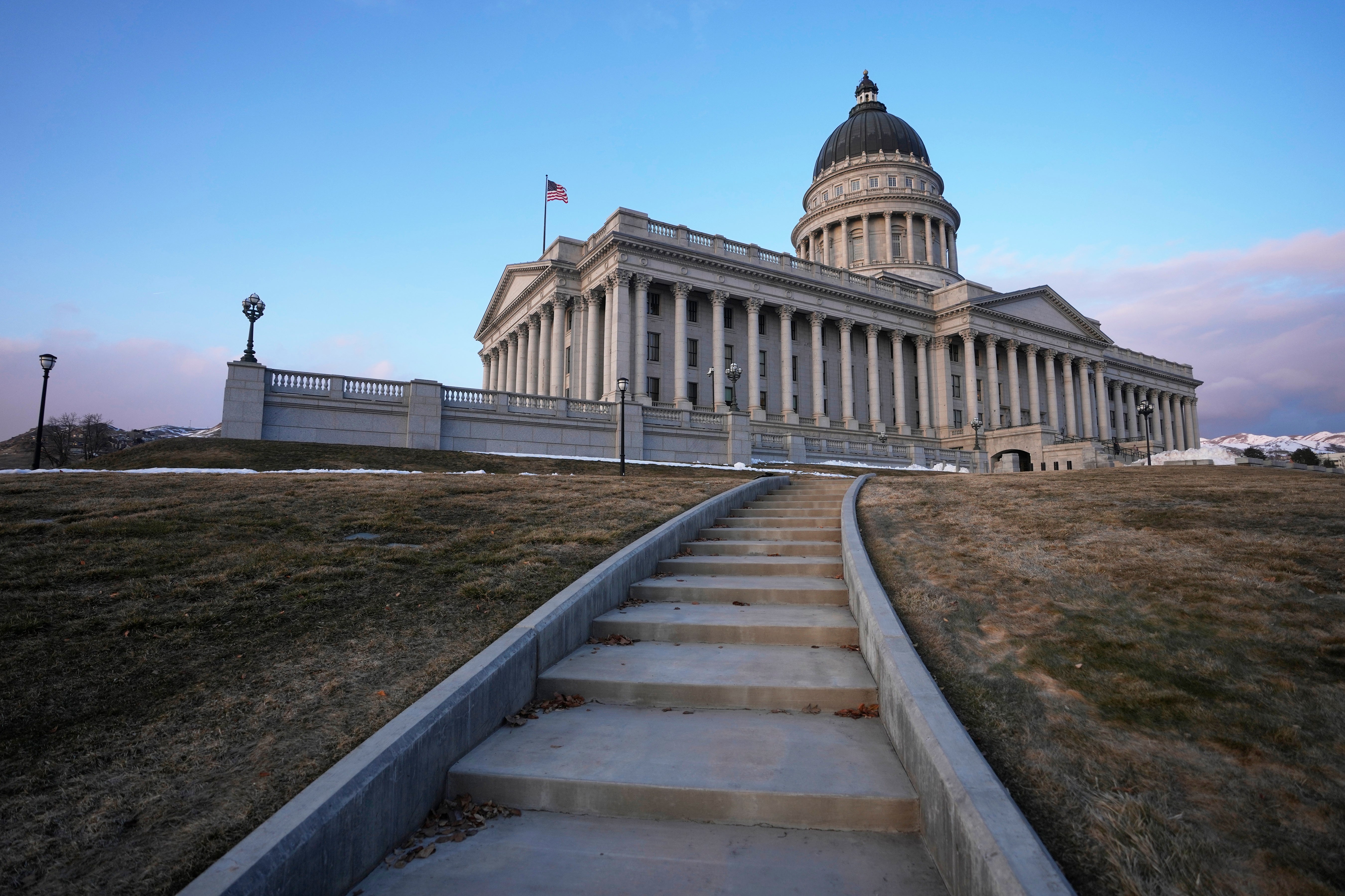 The capital of Utah in Salt Lake City. Legislatives adopted laws to limit the types of flags that could show in state property