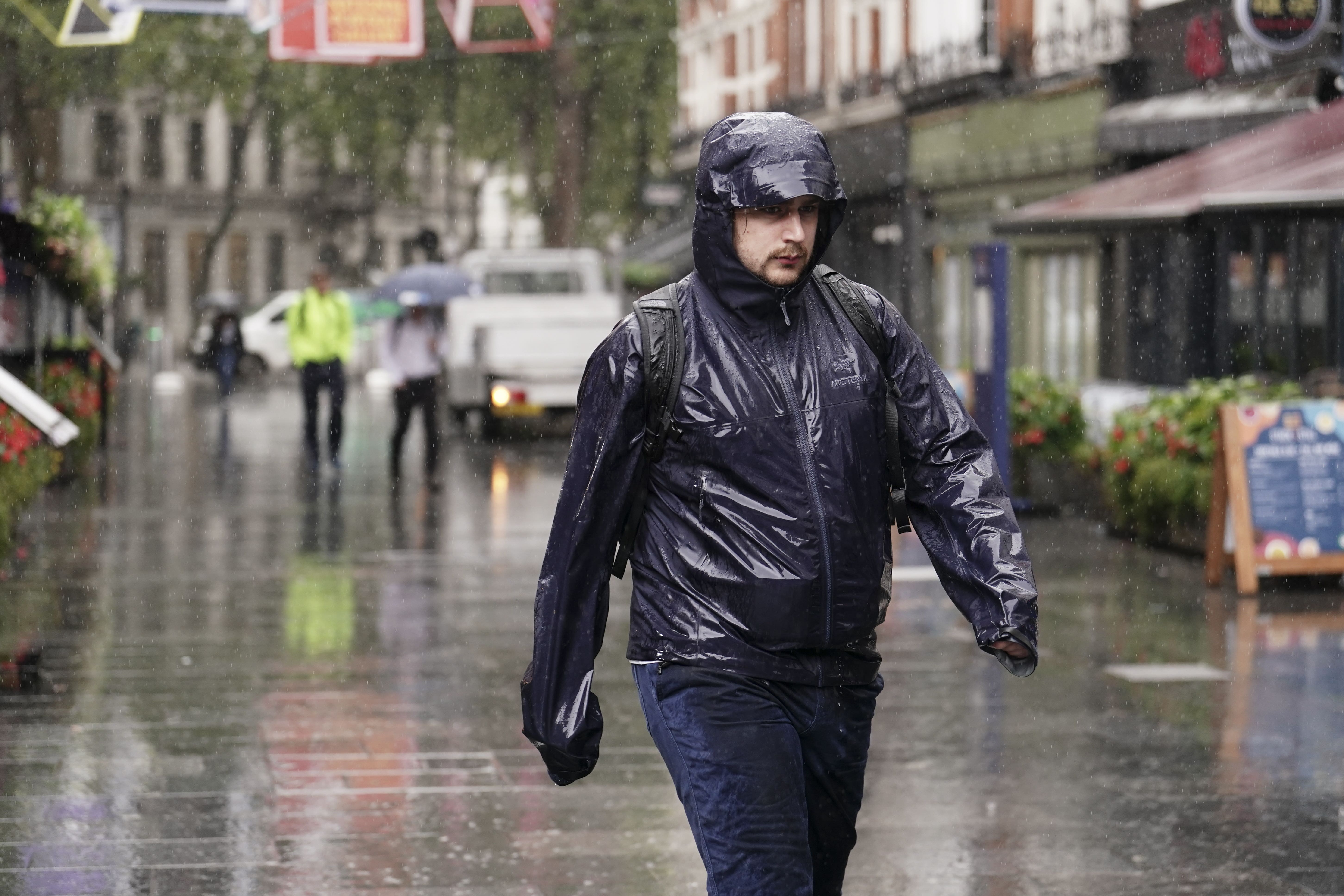 The Met Office has warned of heavy rain and thunderstorms across parts of the UK on Wednesday (Jordan Pettitt/PA)