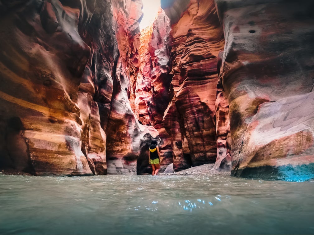 Go canyoning through natural pools and along sandstone cliffs