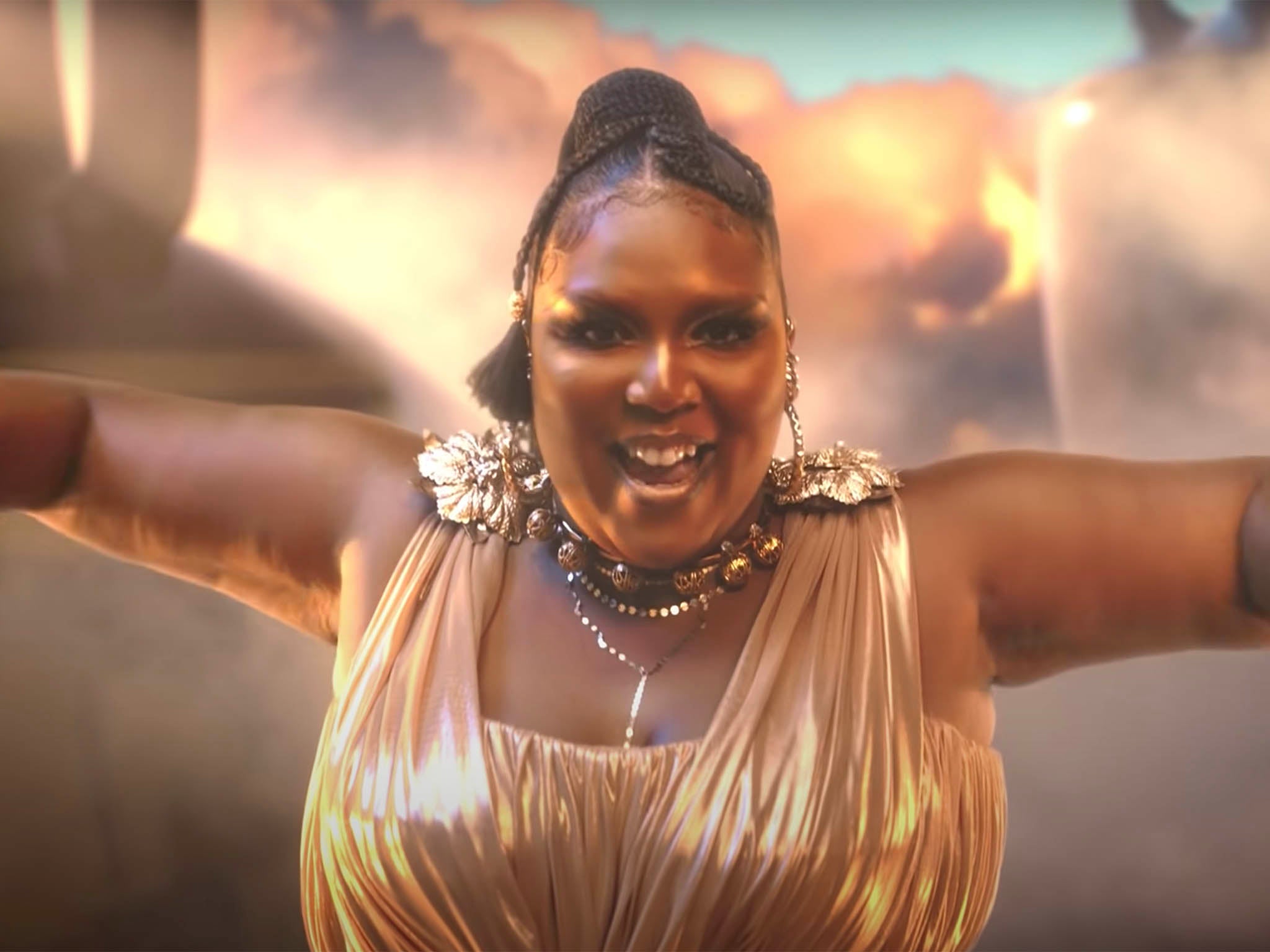 Lizzo in her video for ‘Rumors'