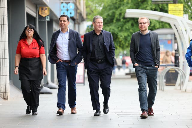 Sir Keir Starmer visited the Rutherglen and Hamilton West seat when a by-election was likely (Robert Perry/PA)