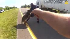 New bodycam footage shows Ohio officer asking ‘am I wrong’ after setting K9 on Black man