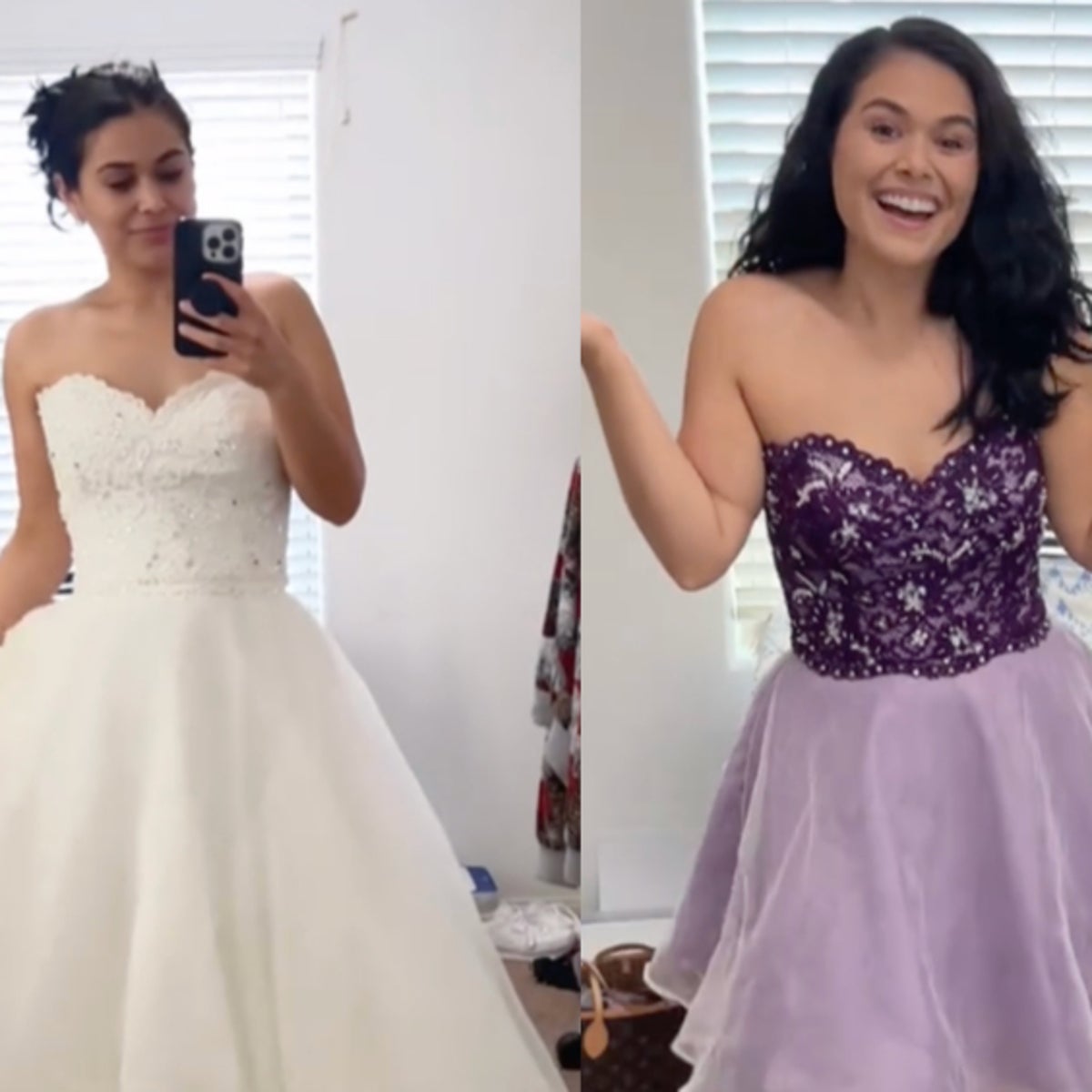 how to dye a wedding dress purple Purple Dyed Wedding Dresses Renegade Bridal & Dye Lab