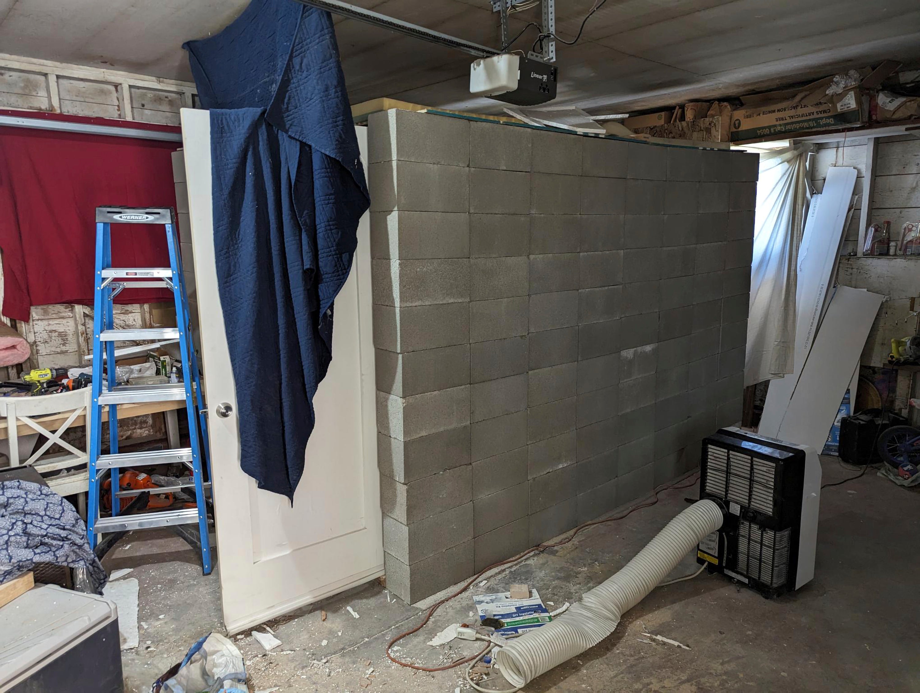 A photo provided by the Federal Bureau of Investigation’s Portland Field Office shows a makeshift cinderblock investigators found in Zuberi’s home
