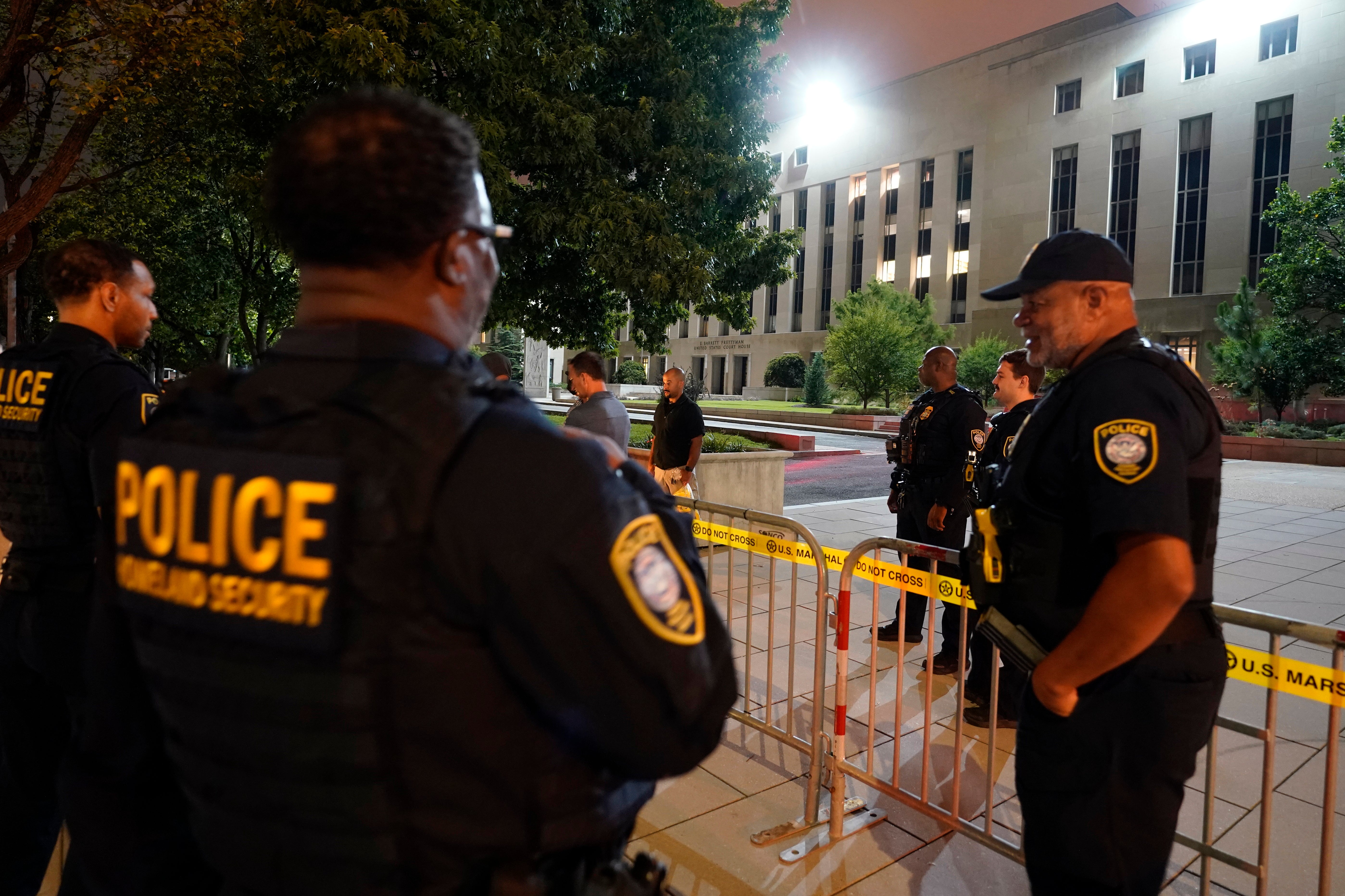 Security ramps up Wednesday night ahead of arraignment