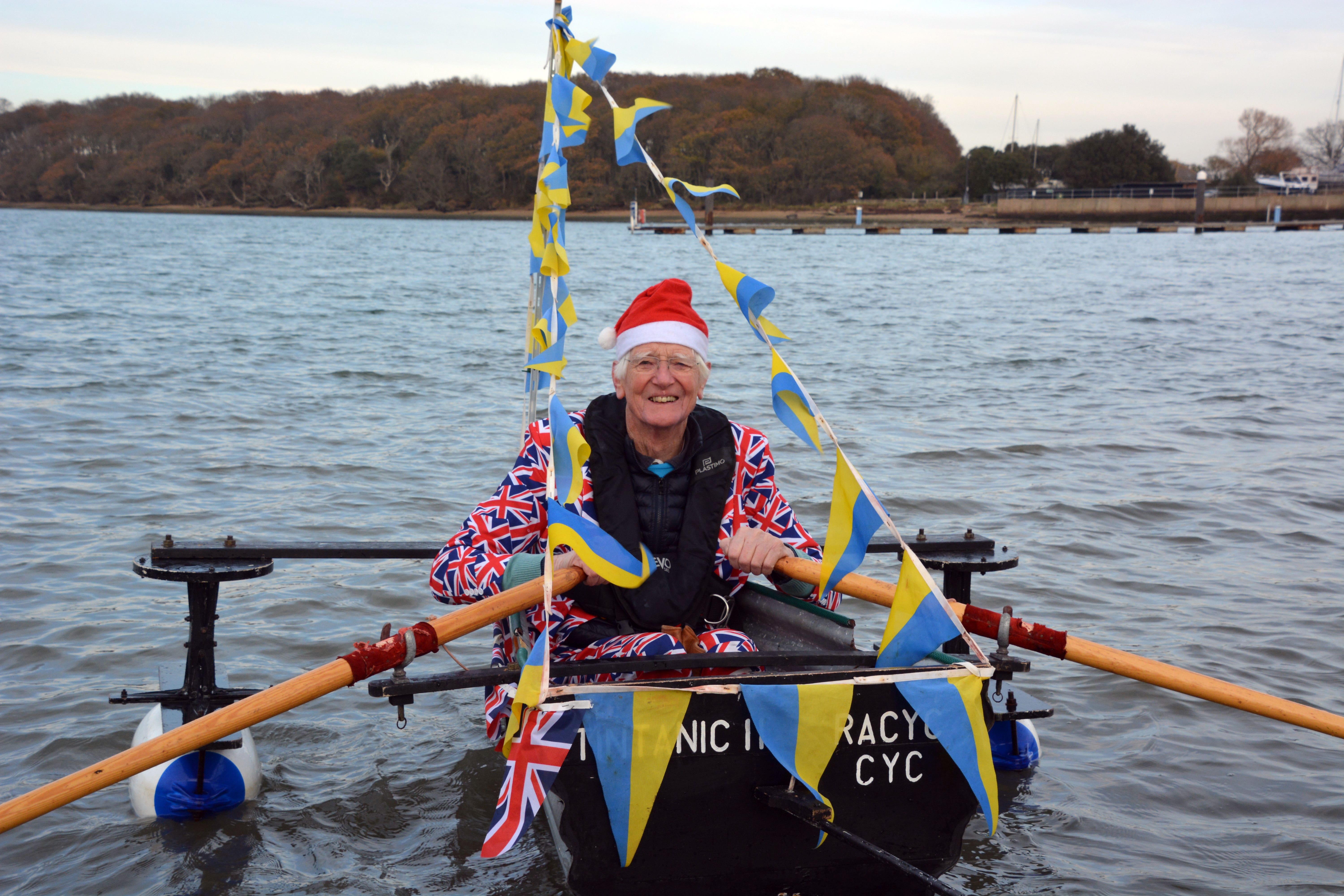 Michael Stanley, known as ‘Major Mick’ has rowed more than 350 miles in total during his fundraising campaign (Ben Mitchell/PA)