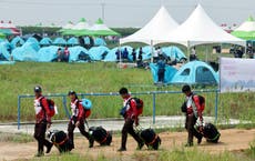 Hundreds fall ill at scout event in South Korea heatwave