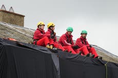 Greenpeace activists end hours-long protest against oil ‘frenzy’ on Sunak’s roof