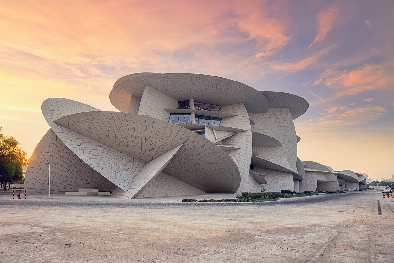The design of the Qatar National Museum was inspired by the desert rose