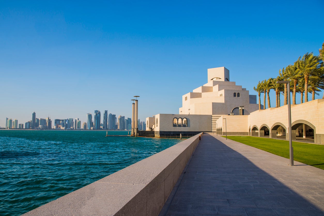 The Museum of Islamic Art sits at one end of the Corniche