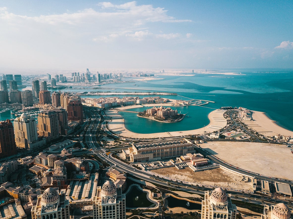 The vast majority of Qatar’s population live in Doha