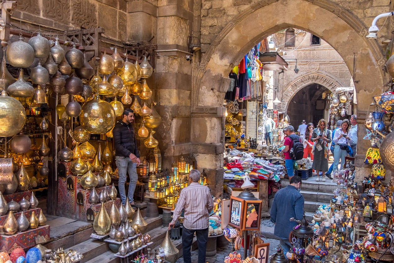 The bazaar is a treasure trove of jewels, leather and incense