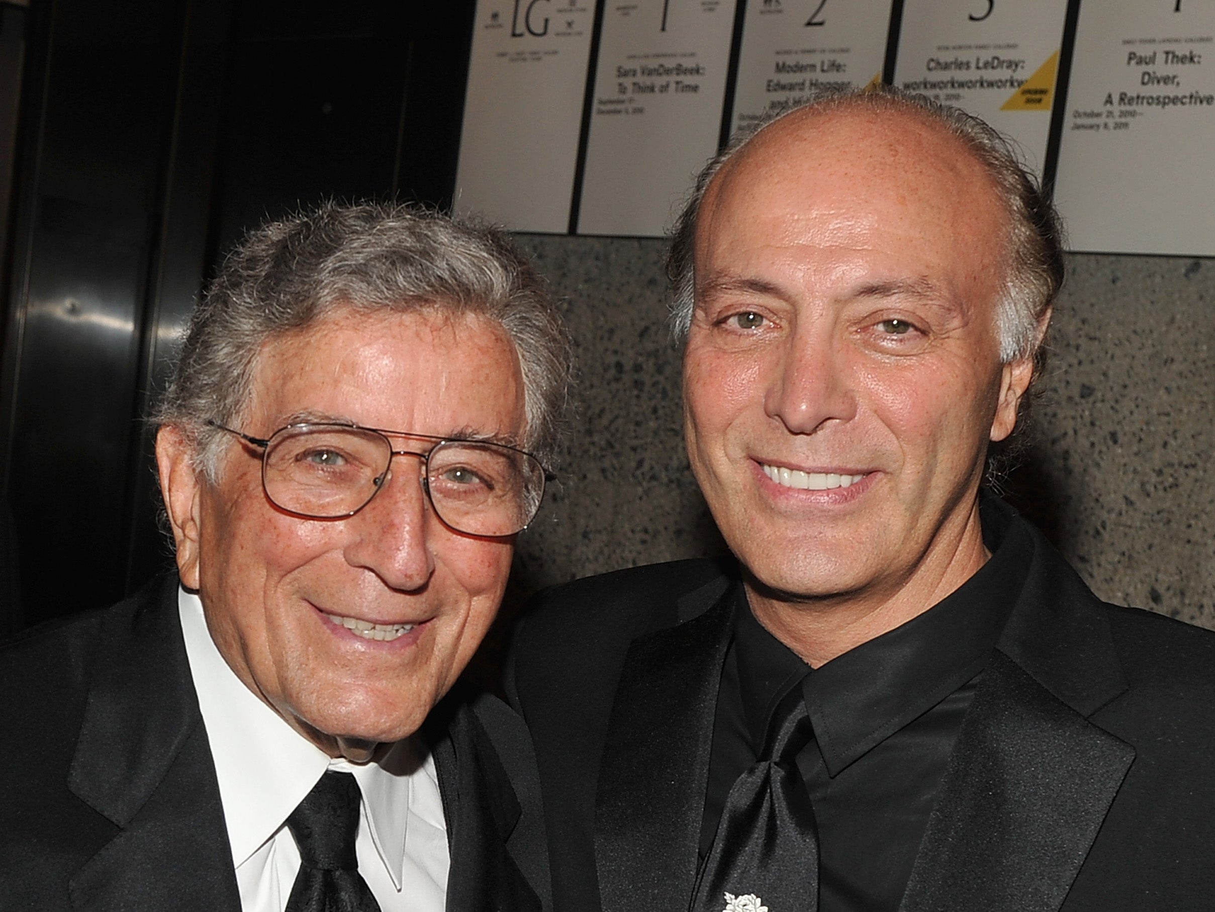 Tony Bennett and son Danny Bennett in 2010