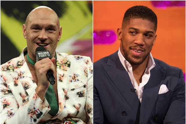 <p>Anthony Joshua and Tyson Fury could meet in the ring in 2024 </p>