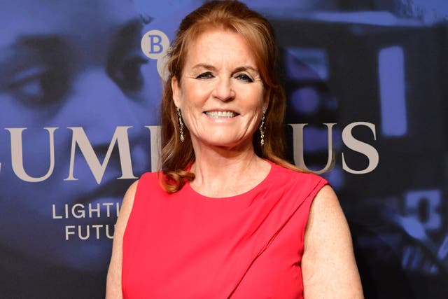 Sarah Ferguson the Duchess of York attending the LUMINOUS Fundraising Gala as part of the BFI London Film Festival 2019 held at the Roundhouse in London.