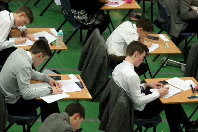 Schools minister Nick Gibb has said there is an ‘expectation’ that exam aids in some GCSE subjects will not be offered in future years (Gareth Fuller/PA)
