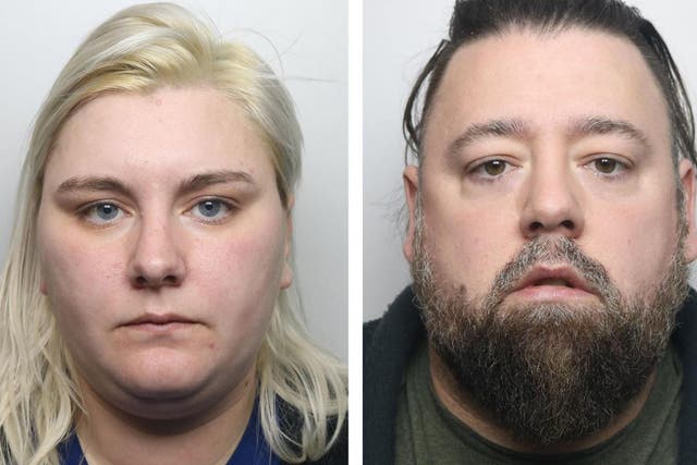 Gemma Barton and Craig Crouch will be sentenced on Friday over the death of 10-month-old Jacob Crouch (Derbyshire Police/PA)