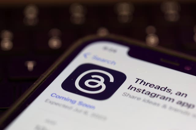 <p>In this photo illustration, the Threads logo is displayed on a cell phone on July 05, 2023 in San Anselmo, California</p>