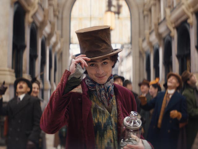 <p>Heartthrob Timothée Chalamet stars as arguably Dahl’s most famous character, Willy Wonka, in a new Warner Bros movie </p>