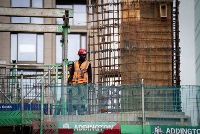 The UK’s construction sector returned to growth in July (James Manning/PA)