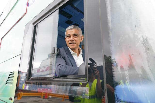 Mayor of London Sadiq Khan announced every Londoner with a polluting car will now be eligible for a grant of up to £2,000 to switch to a greener model (Yui Mok/PA)