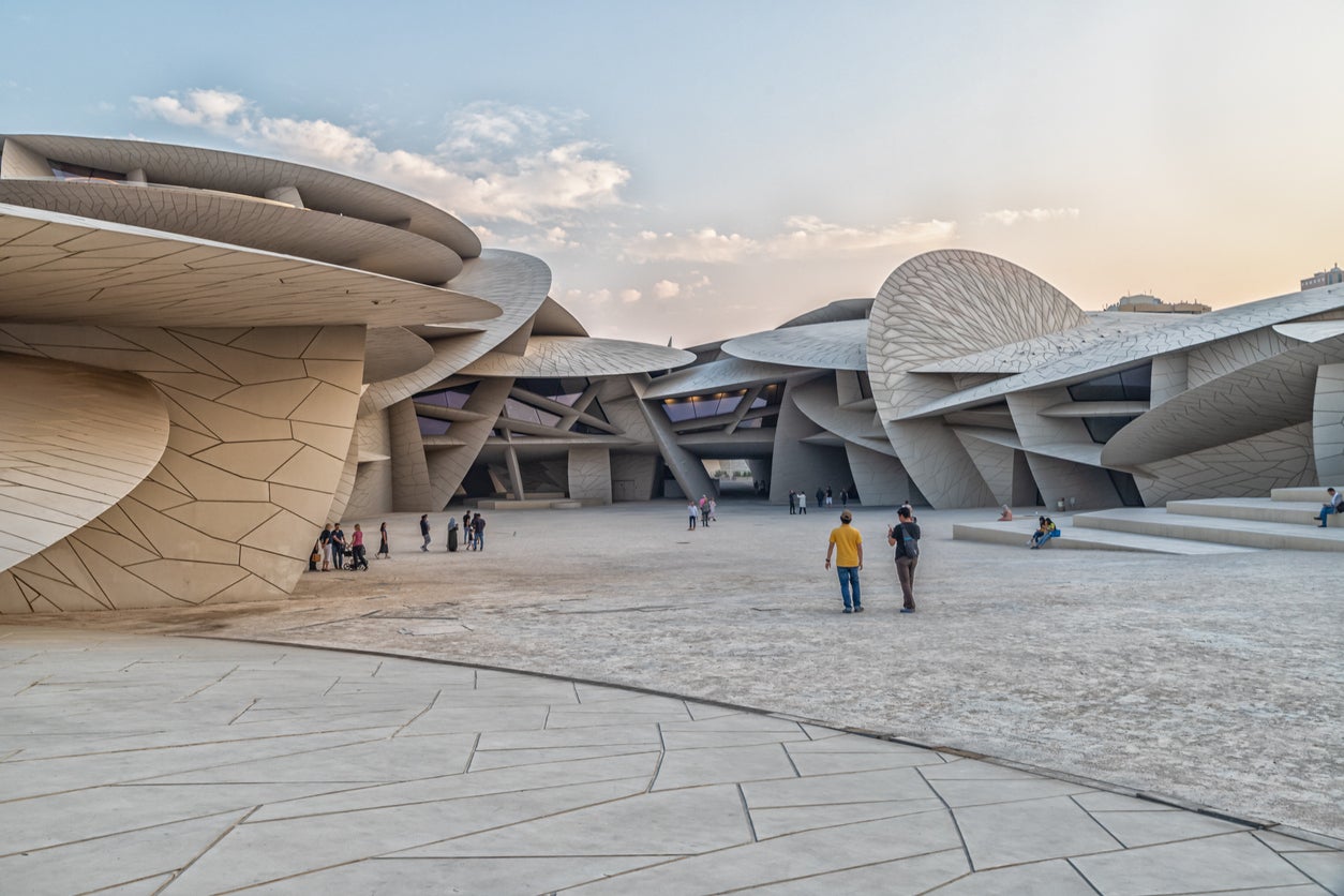 The design of the National Museum was inspired by the patterns of desert roses