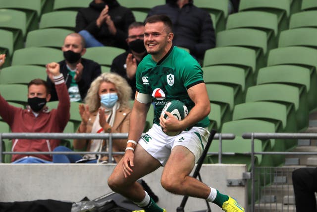 Jacob Stockdale is fighting for a World Cup spot (Donall Farmer/PA)