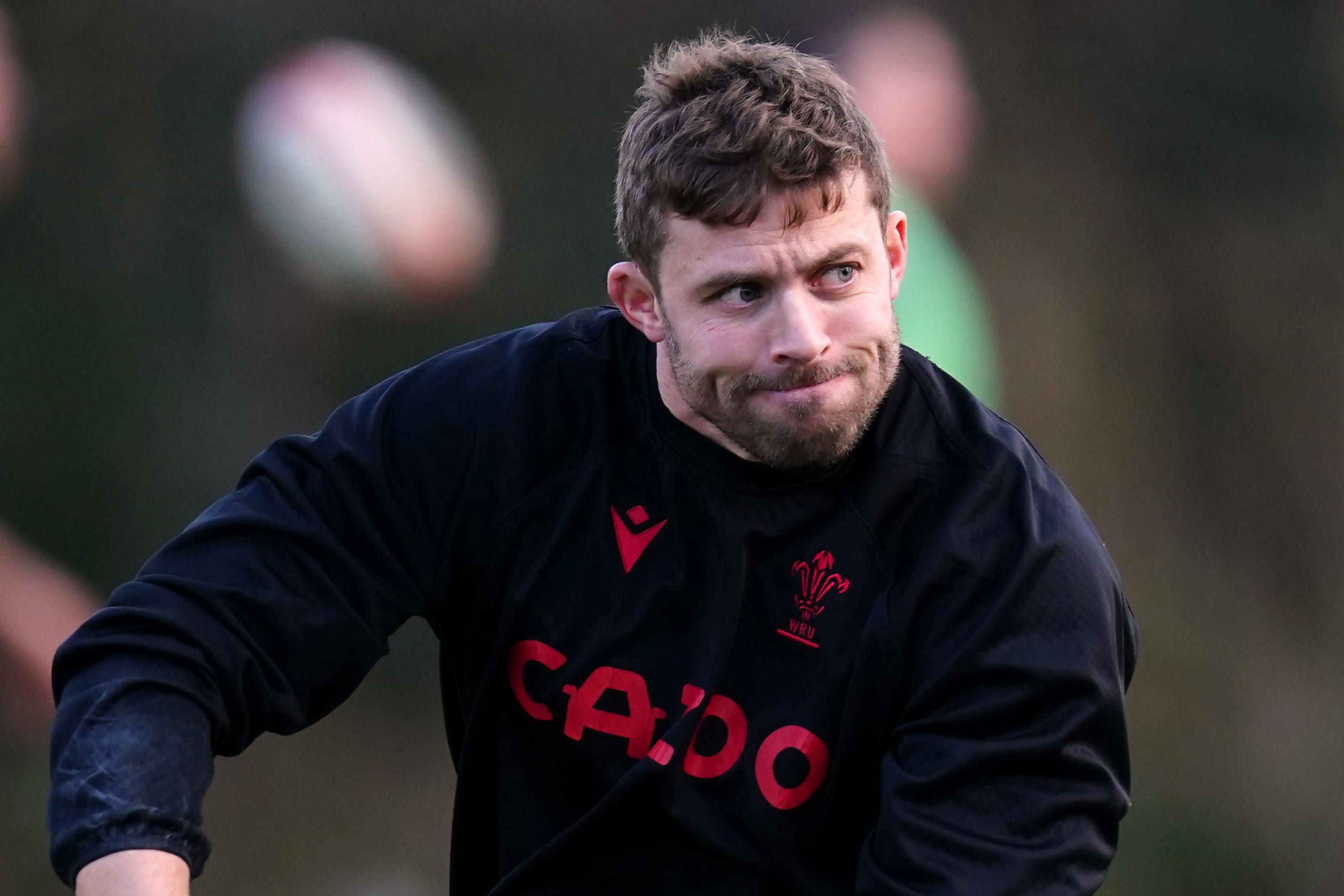 Full-back Leigh Halfpenny is set to join Wales’ 100-cap club (David Davies/PA)