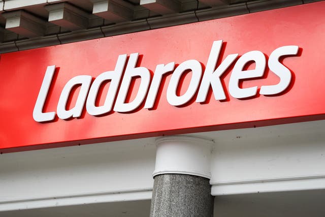 Ladbrokes owner Entain is expected to reveal a double-digit rise in revenues (PA)