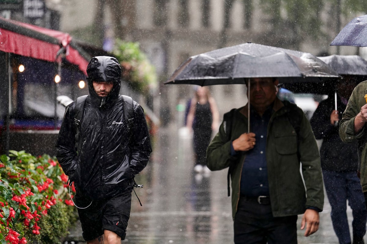 UK weather: ‘Risk to life’ thunderstorm warning as month’s worth of rain to hit