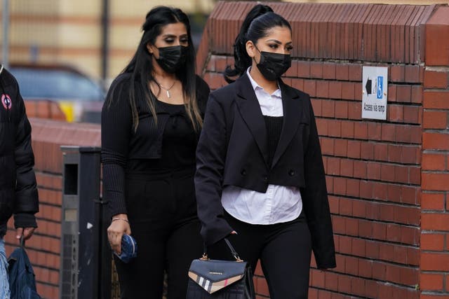 Mahek Bukhari, right, and her mother Ansreen Bukhari have been convicted of murder (Jacob King/PA)