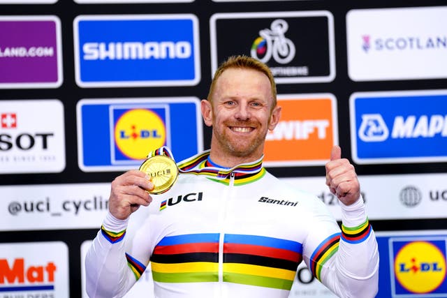 Jody Cundy took a 14th consecutive world title in the kilo at the UCI Cycling World Championships (Tim Goode/PA)